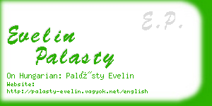 evelin palasty business card